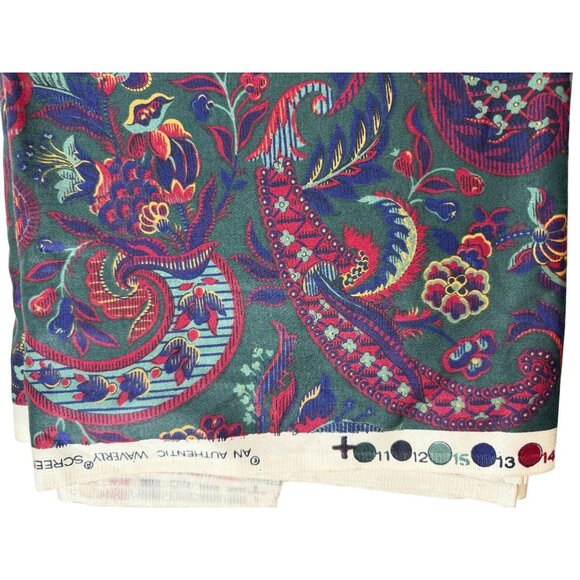Waverly‎ Firestone Classics Henry Ford Museum Paisley Chintz Fabric 4 7/8 yds - Picture 14 of 15